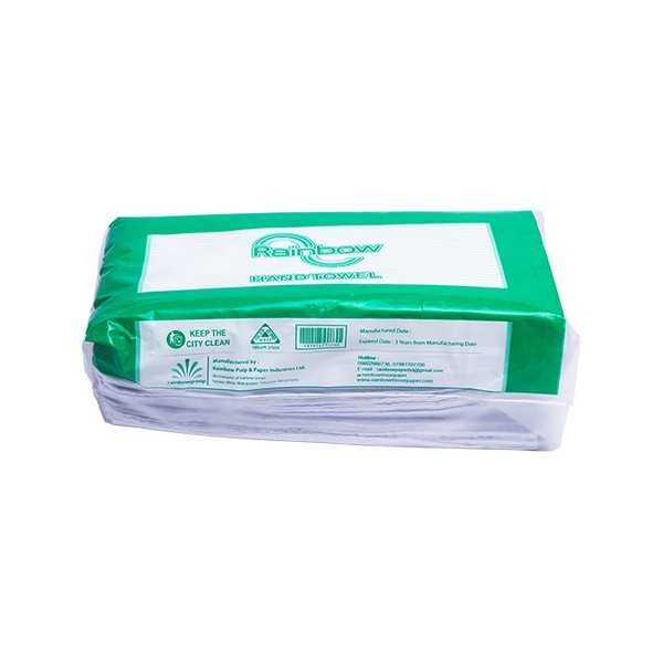 Rainbow Hand Towel Non-perfumed 150 Sheets(Poly Pack)