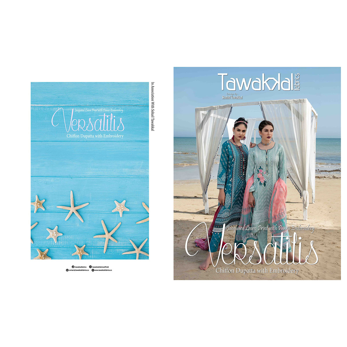 Versatilis Jacquard Panni Embroidery Priented Lawn with Chiffon Embroidered Dupatta (Per Set - 10 suits)
