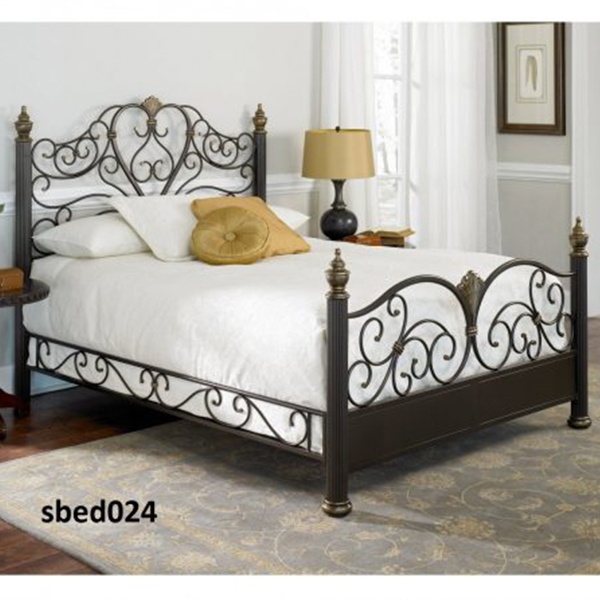 High-quality Modern Steel Bed for Room Model (024)
