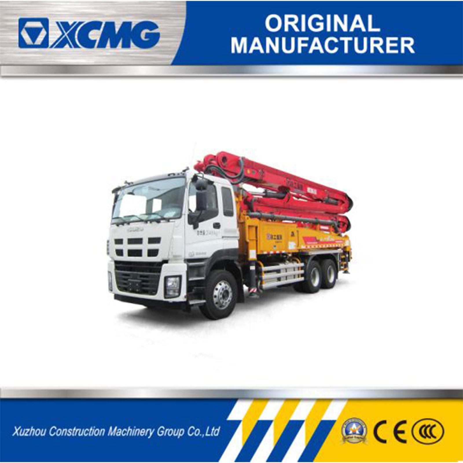 XCMG Manufacturer Hb39K 39m Truck Mounted Concrete Pump