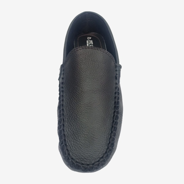 Leather Lofar For Men (1007), Black Color, Fashionable Lofar