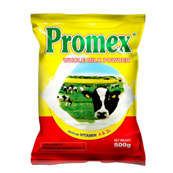 Halal Certified Newzeland origin Promex Instant Full Cream Whole Milk Powder ( 500 gm) Pack
