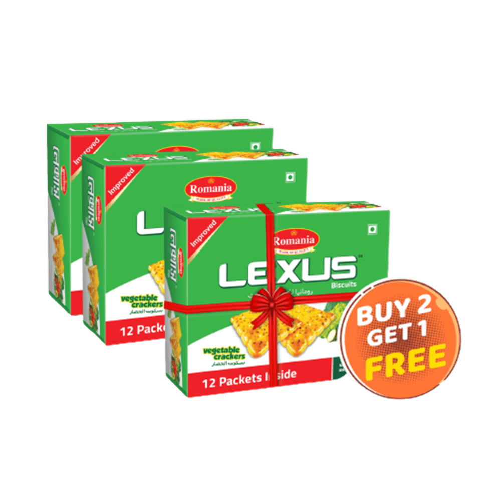 Romania Lexus Vegetable Crackers Biscuits (Buy 2 Get 1 Free)
