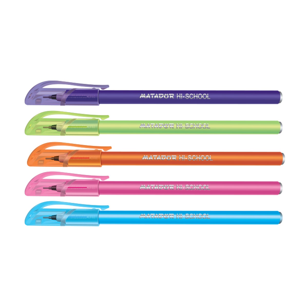 Matador Hi-School Colors Pen - (Per Box - 144 Piece)
