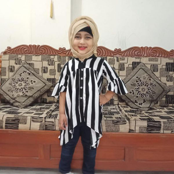 Black Check Type Baby Tops