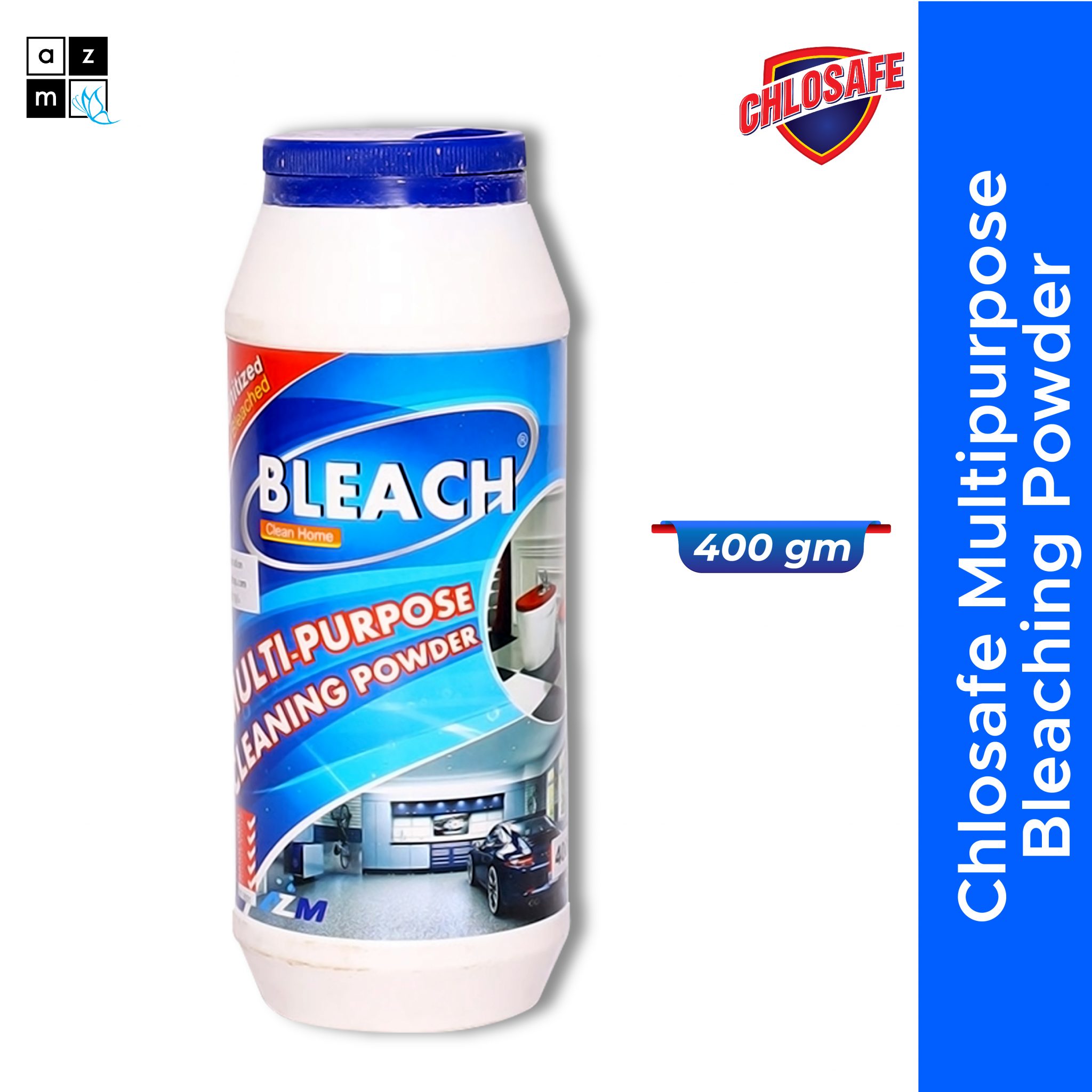 Chlosafe Multipurpose Bleaching Powder Bottle(400 gm)