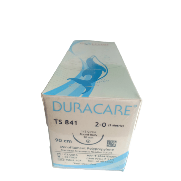 100% Original DURACARE MANAFILAMEMT POLYPROPYLENE NONABSORBABLE SURGICAL SUTURE U.S.P(TS841)