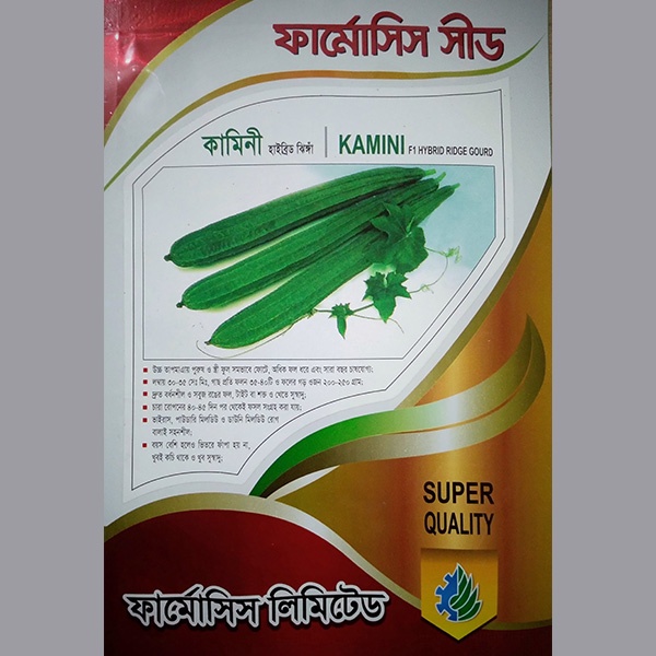 কামিনী এফ ১ হাইব্রিড ঝিঙ্গা বীজ ৫ গ্রাম (প্যাকেট)