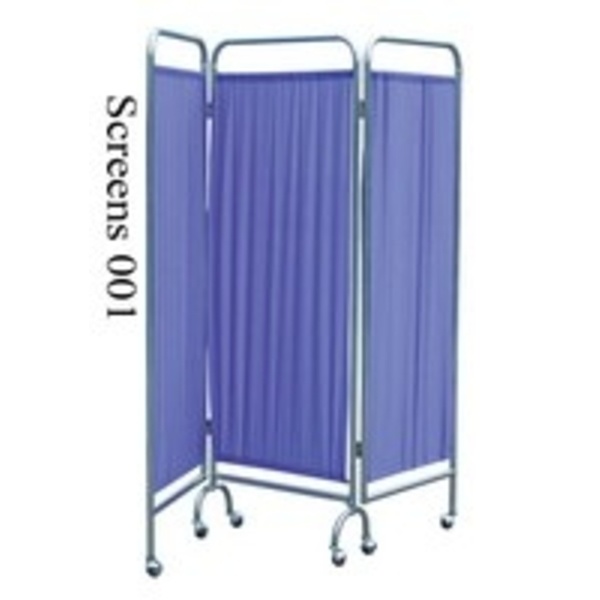 Durable Steel Frame 3 Folding Hospital Privacy Screens (001)