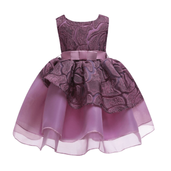 Baby Girls purple color Party ( Code: 136) Dress