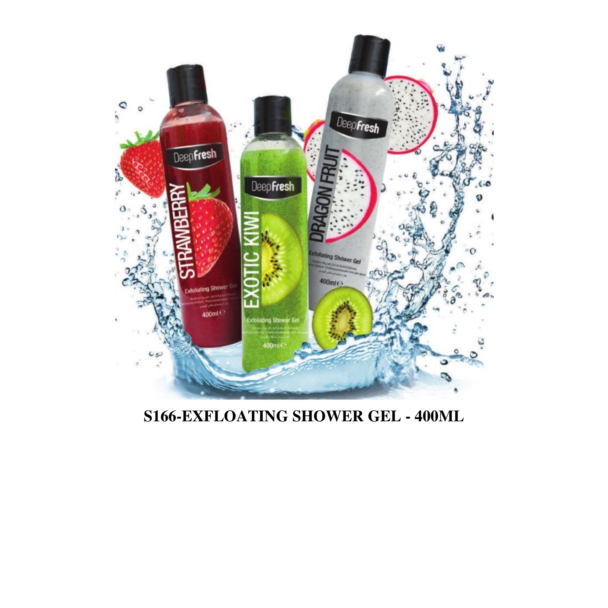 ORIGINAL DEEP FRESH EXFOLIATING SHOWER GEL - 400ML IMPORTED FROM TURKEY