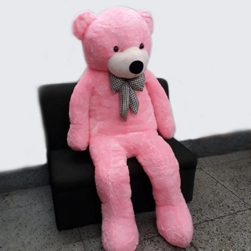 Soft & Charming Pink Teddy With Bow Tie