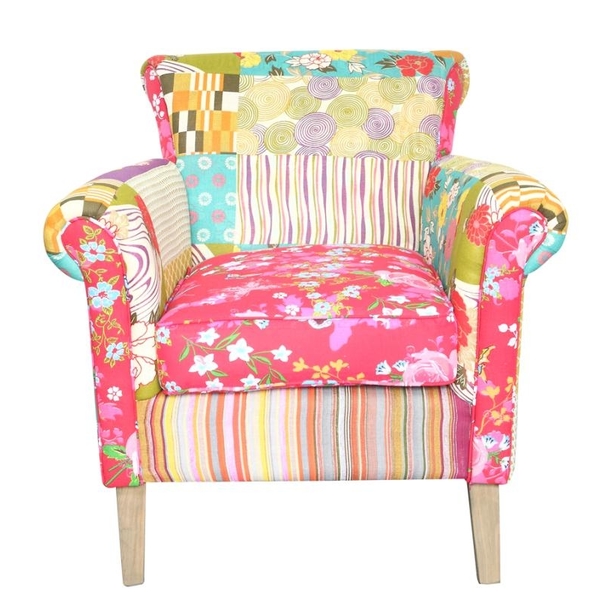 Modern Style wooden fabric Club sofa chair