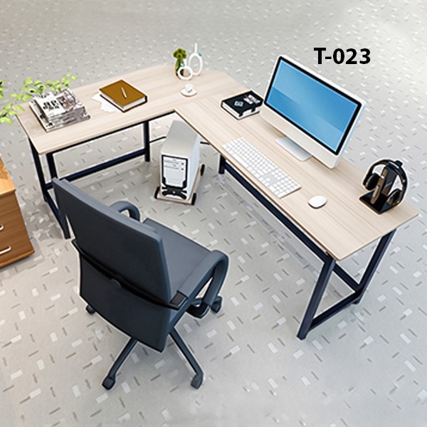 Modern Official Steel +Wood Durable Corner Desktop Computer Desk Model (023)